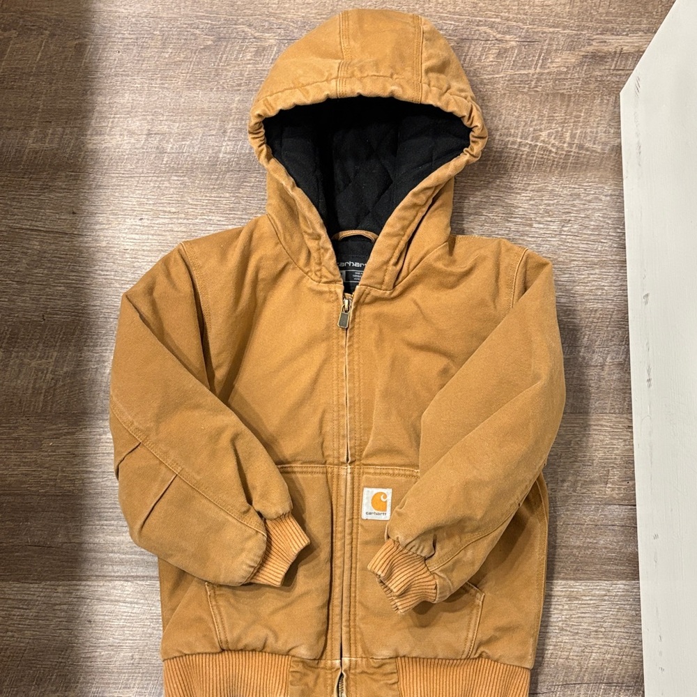 Carhartt Tan canvas insulated coat